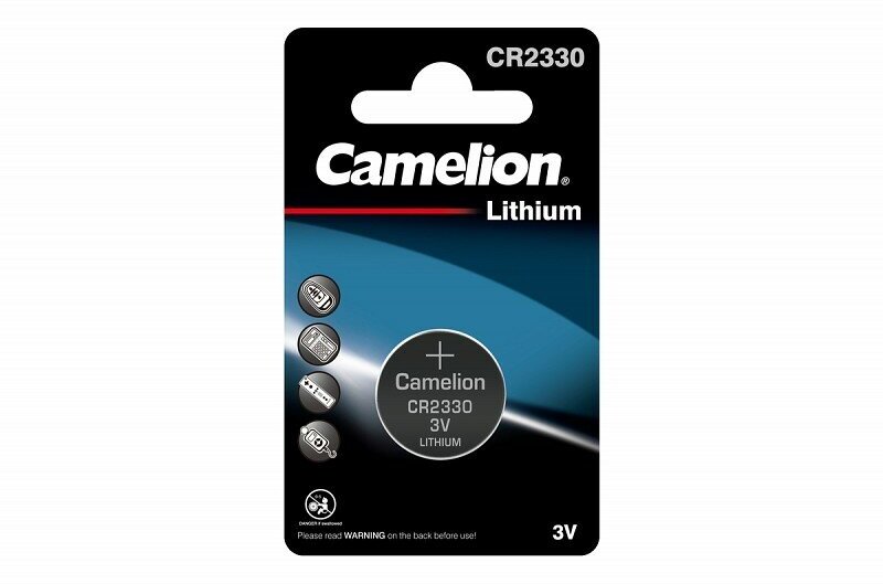 Camelion CR2330 BL-1 (CR2330-BP1, батарейка литиевая,3V), цена за 1 шт.