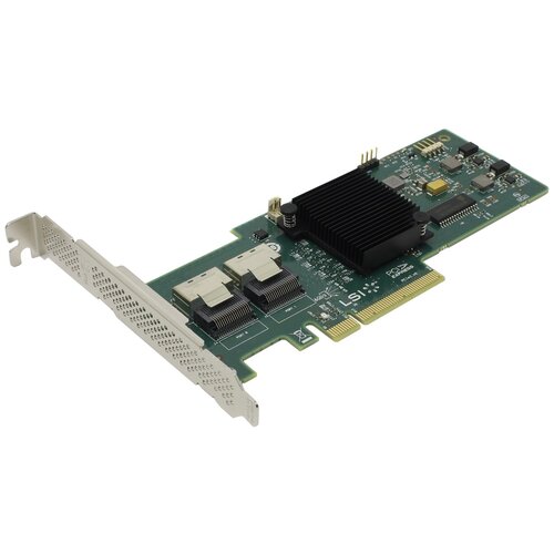 Контроллер LSi Logic PCI-E 2.0 x8, LP, SAS6G, RAID 0,1,10,5, 8port LSI00200