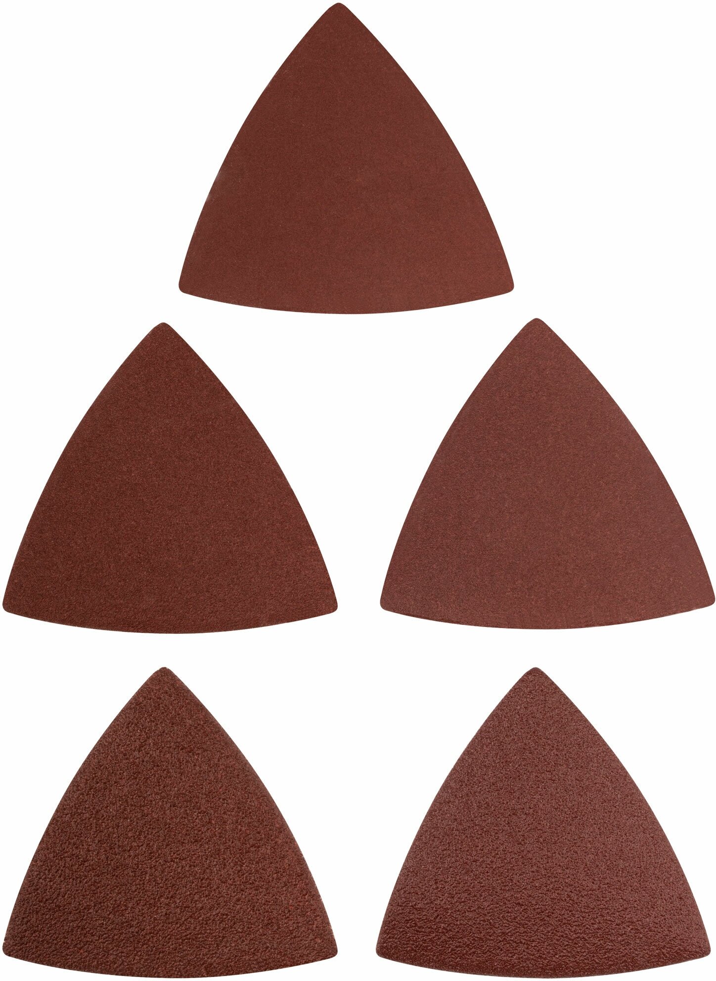 Листы шлифовальные треугольные на тканевой основе, 80 мм, набор 5 шт. - фотография № 1