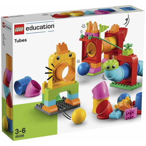 фото Конструктор lego education duplo новый набор с трубками 150 дет. 45026