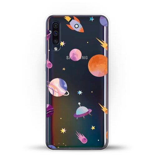 фото Силиконовый чехол узор из планет на samsung galaxy a30s andy & paul