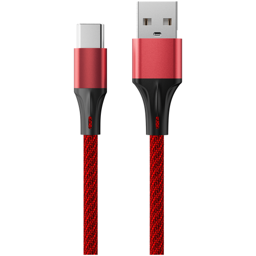 Кабель для быстрой зарядки Accesstyle USB Type-A - USB Type-C 30-F200M смартфонов, планшетов, ноутбуков, красный