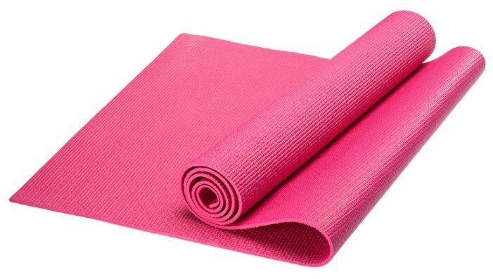 HKEM112-03-PINK Коврик для йоги, PVC, 173x61x0,3 см (розовый)