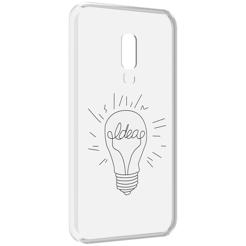 Чехол MyPads лампочка-с-идеей для Meizu 15 задняя-панель-накладка-бампер