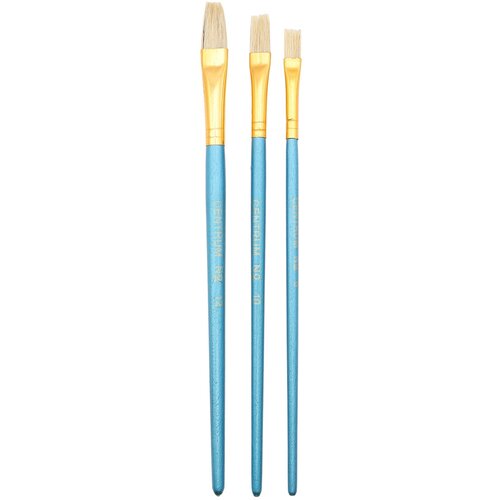 84682 Набор художественных кистей из щетины 81012 профиль плоский 3 шт Centrum 250₽