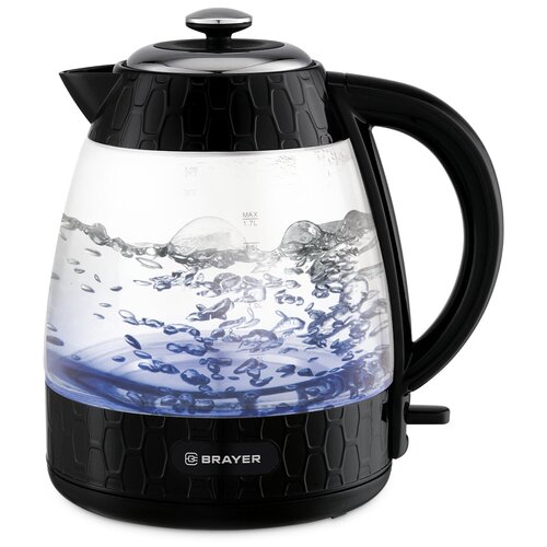 1047BR Чайник электрический BRAYER Чайник BRAYER STRIX 2200 Вт 17 л стекл корп автооткл 313700₽