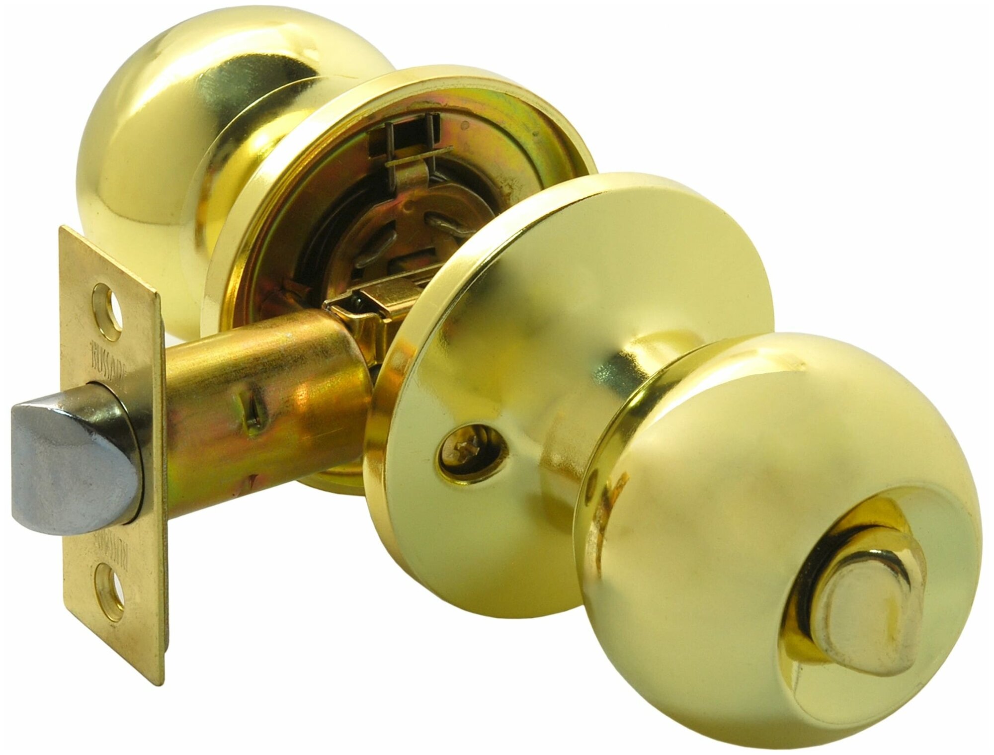 BUSSARE Ручка дверная межкомнатная с защелкой фалевая KNOB Фиксатор WC 67-03 GOLD 940000001251