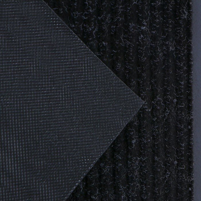 Коврик придверный Sima-land влаговпитывающий, ребристый, "Стандарт", 50х80 см, цвет черный - фотография № 4