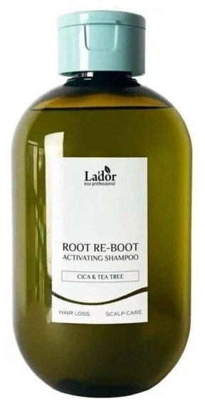 Шампунь Lador Root Re-Boot Activating Shampoo (Cica & tea tree) против выпадения волос для жирной и проблемной кожи, 300 мл