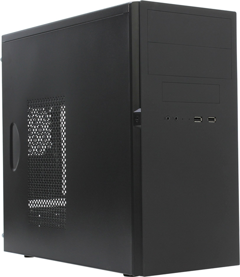 Корпус Powerman MiniTower ES725 Black PM-450ATX U3.0*2+A(HD) MicroATX