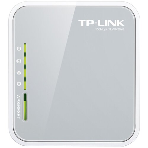 Wi-Fi роутер TP-LINK TL-MR3020 RU, белый tp link tl mr3020 n300 3g 4g портативный wi fi роутер
