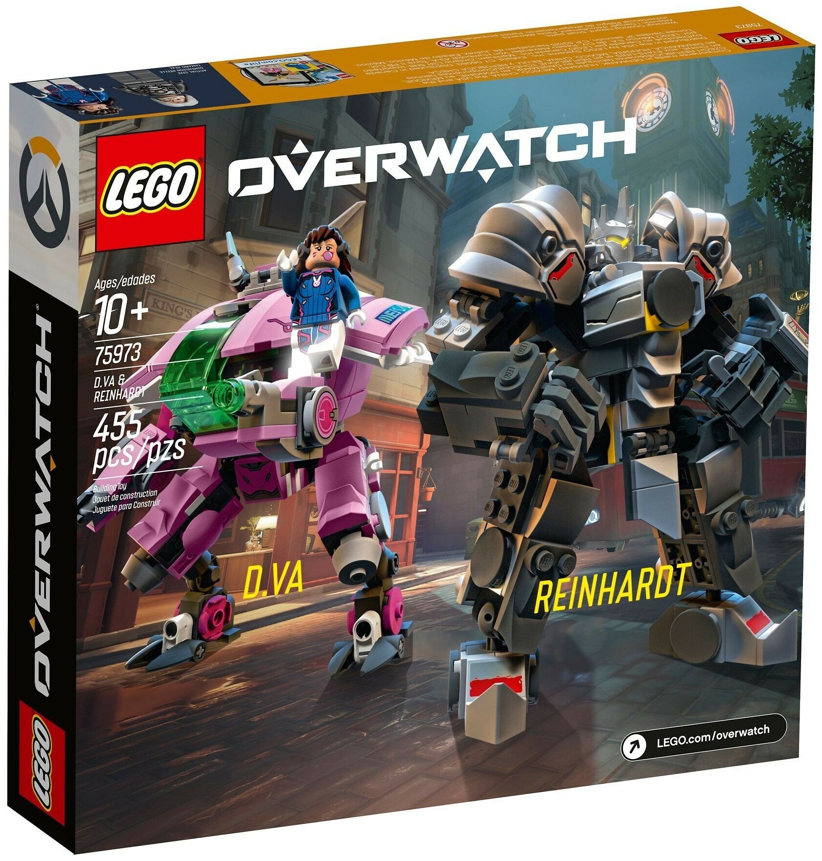 Конструктор LEGO Overwatch D.Va и Рейнгардт, 455 деталей (75973) - фото №2