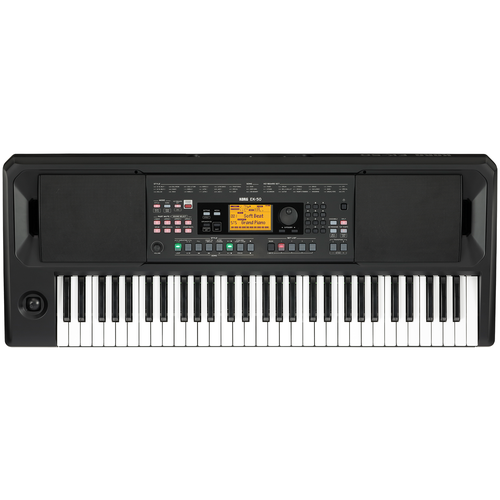 фото Korg ek-50 синтезатор с автоаккомпанементом, 61 клавиша, полифония 64 голоса, подставка для нот