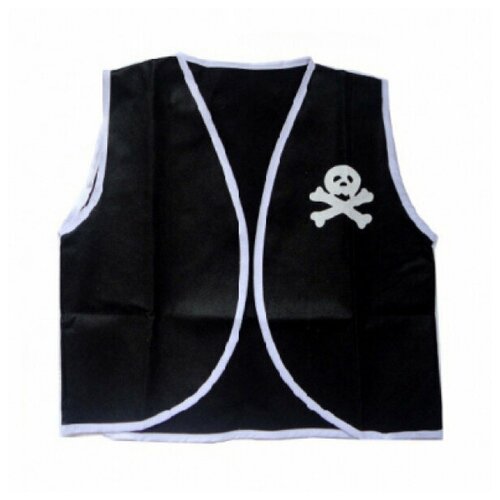 Пиратский жилет "Отважный пират" детский карнавальный, 39x39см