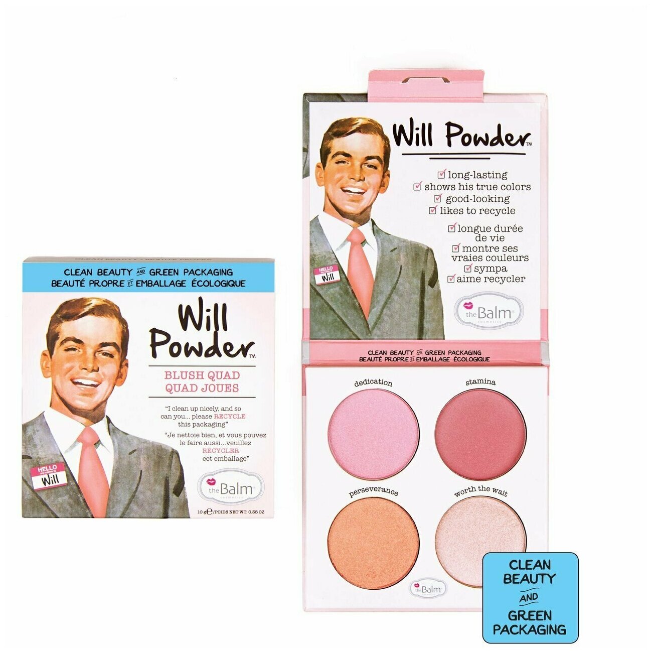 THEBALM Палетка румян для лица Will Powder