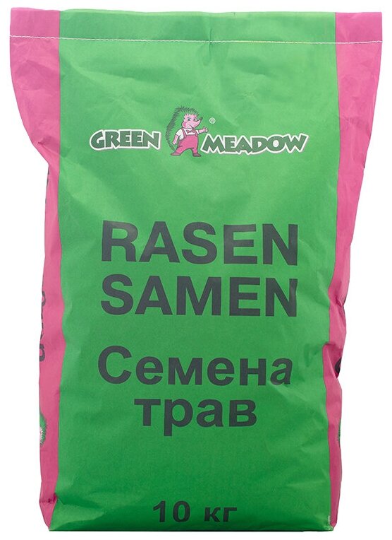 Смесь семян GREEN MEADOW Декоративный газон для затененных мест 10 кг