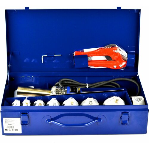 Комплект для сварки пластиковых труб DYTRON Set P-4B 650W TW PLUS PROFI BLUE 16-63 гарантия 5 лет утюг для полипропиленовых труб D04967 5607000₽