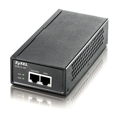 Инжектор Zyxel PoE12-HP (POE12-HP-EU0102F) 802.3at 30W