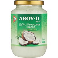 Масло кокосовое Aroy-D 100% extra virgin, 0.45 кг, 0.45 л