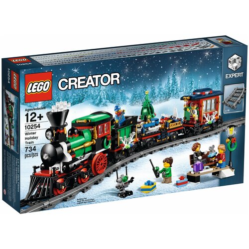 конструктор lego creator 30642 поезд на день рождения Конструктор LEGO Creator 10254 Зимний праздничный поезд, 734 дет.