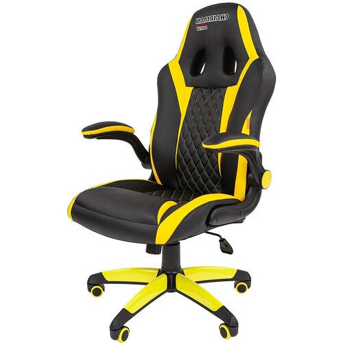 Компьютерное кресло Chairman Game 15 Экопремиум Black-Yellow 00-07069668