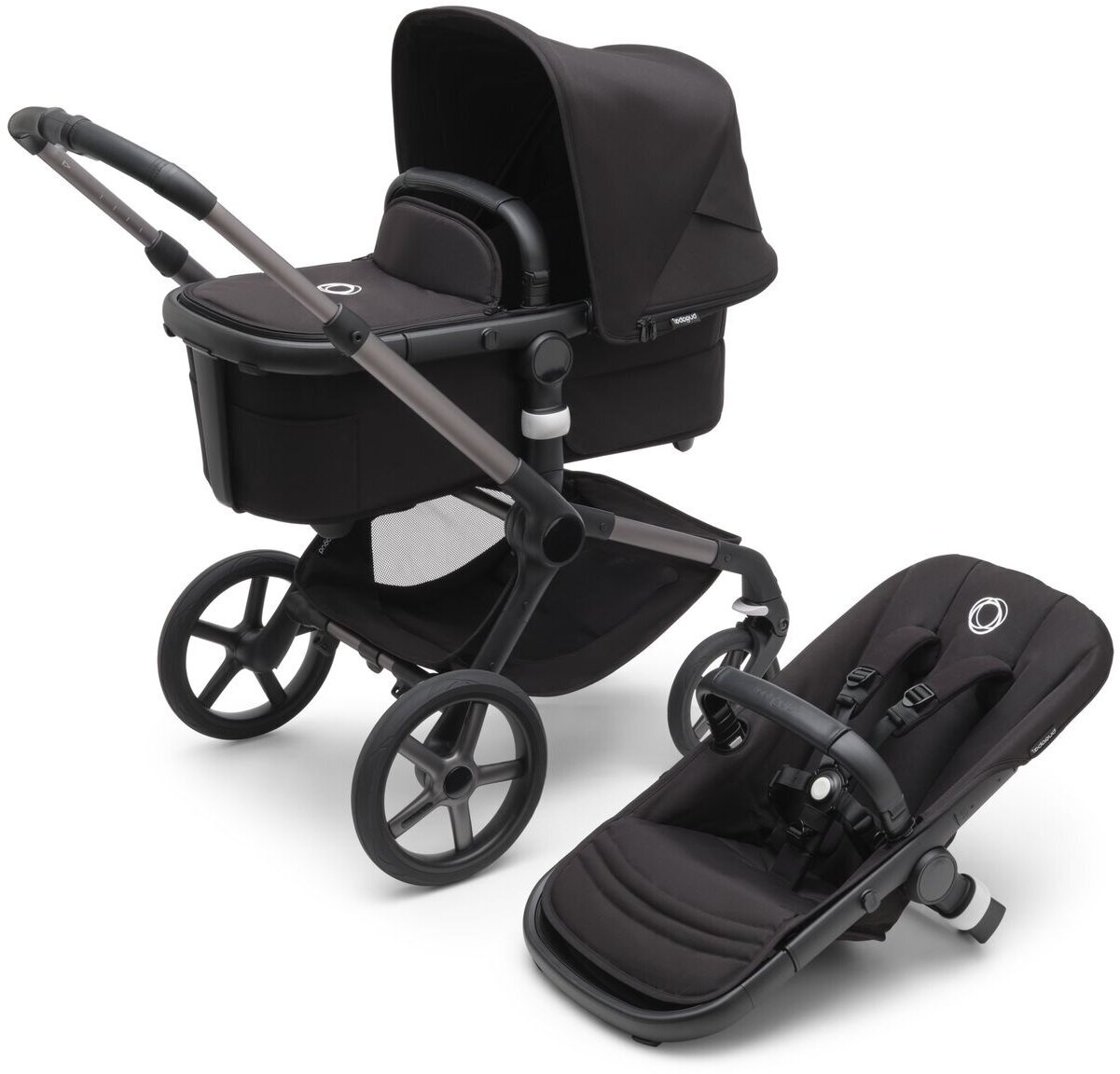 Детская коляска 2 в 1 Bugaboo Fox5 Graphite/Midnight Black/Midnight Black