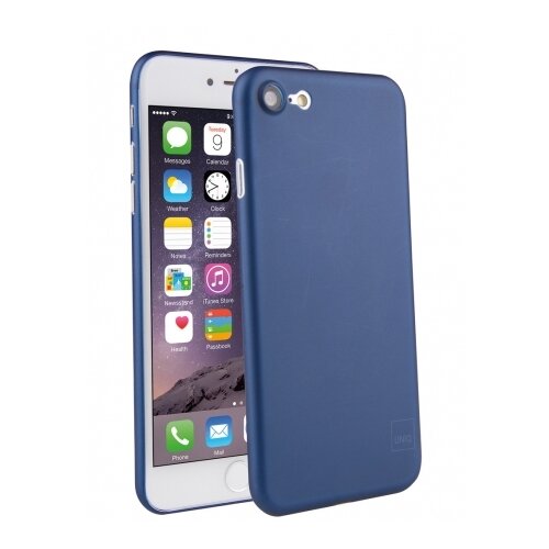 фото Пластиковый чехол-накладка для iphone 7/8 uniq bodycon case, цвет синий/navy blue (ip7hyb-bdcnbu)