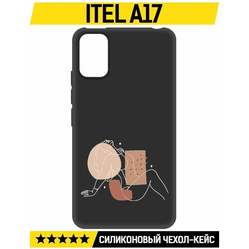 Чехол-накладка Krutoff Soft Case Чувственность для ITEL A17 черный