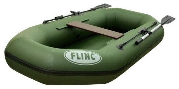 Надувная лодка FLINC F240L (цвет оливковый)