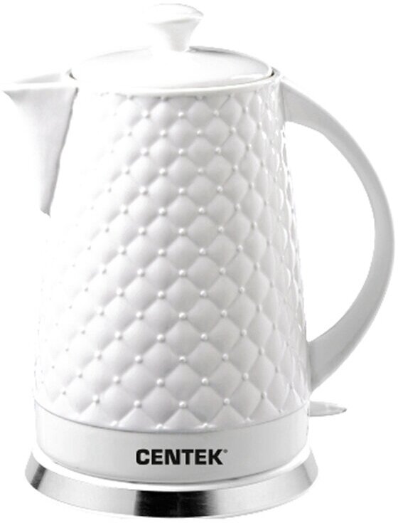 Чайник электрический Centek, 2 литра, 2000 ватт, керамический корпус