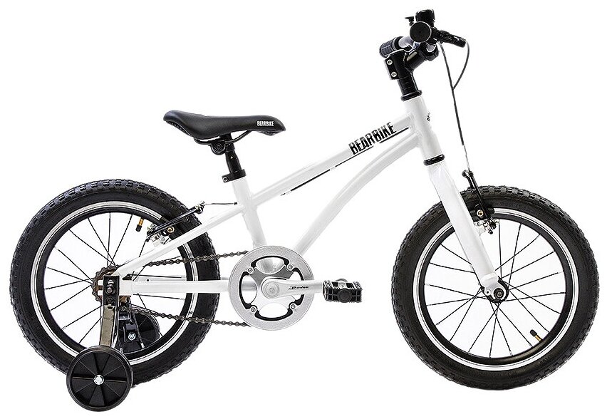 Детский велосипед BearBike Китеж 16 1s v-brake (2019) белый (требует финальной сборки)
