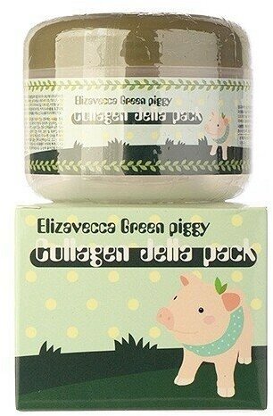 Маска для лица Elizavecca Green Piggy Collagen Jella Pack с коллагеном 100г - фото №16