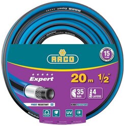 Шланг RACO Expert 1/2" 20 метров 4-х слойный голубой/черный