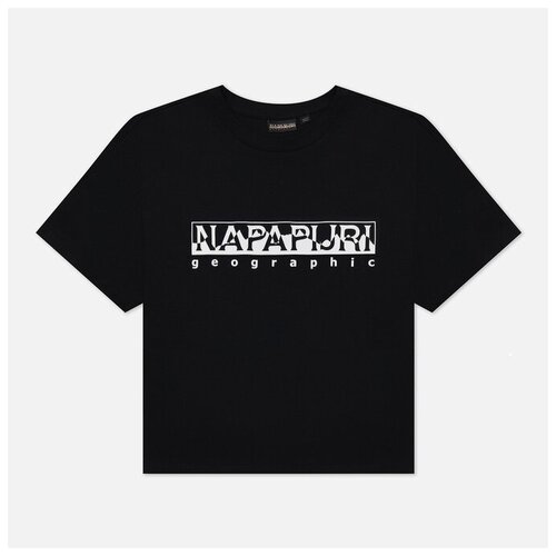 Женская футболка Napapijri S-Rope Crop чёрный, Размер S