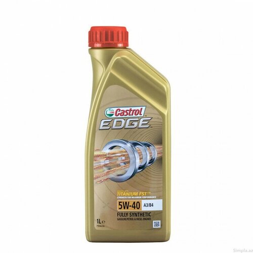 Моторное масло Castrol Edge Titanium 5W-40 A3/B4 1л синтетическое