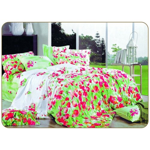 фото Постельное белье 2-спальное вальтери c-138, сатин, 50x70 и 70x70 valtery