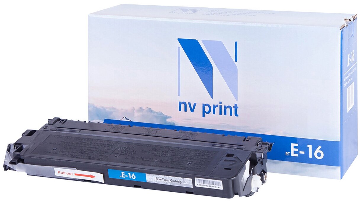 Картридж NV Print E-16 для принтеров Canon FC-2xx/ 3xx/ 530/ 108/ 208/ PC-7xx/ PC-8xx, 2000 страниц