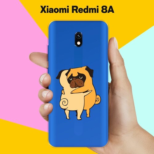 Силиконовый чехол на Xiaomi Redmi 8A Мопсы / для Сяоми Редми 8А чехол накладка vixion силиконовый для xiaomi redmi 8a сяоми редми 8а глазастые авокадо