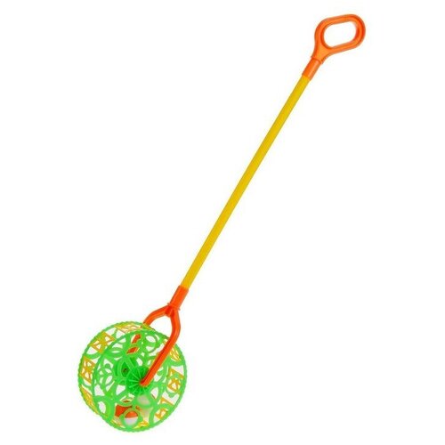 Игрушка каталка «Погремушка» детская каталка погремушка с ручкой шарик 52см