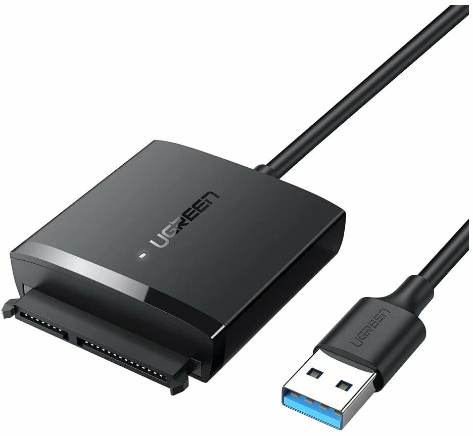 Переходник/адаптер UGreen CM257 USB 3.0 - SATA (60561), черный