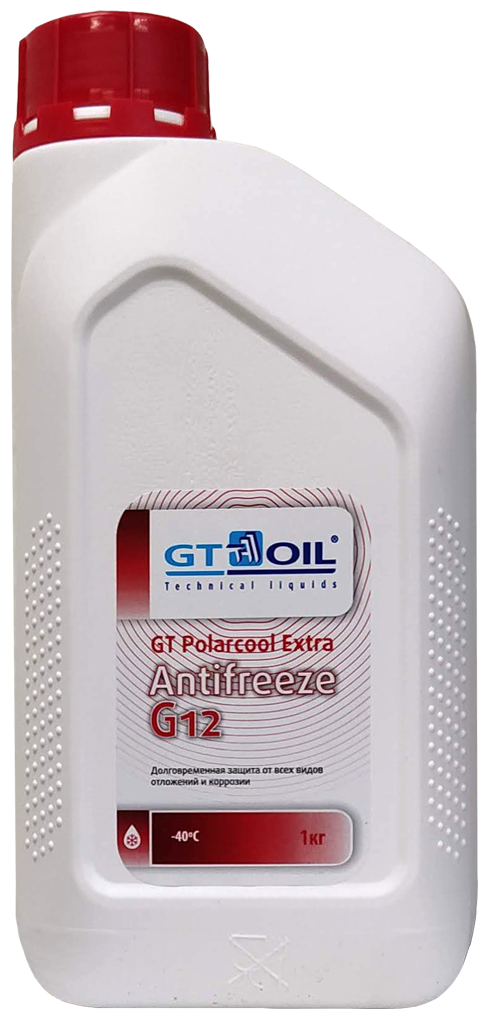 Антифриз g12 gt oil gt polarcool extra готовый 1л (красный)