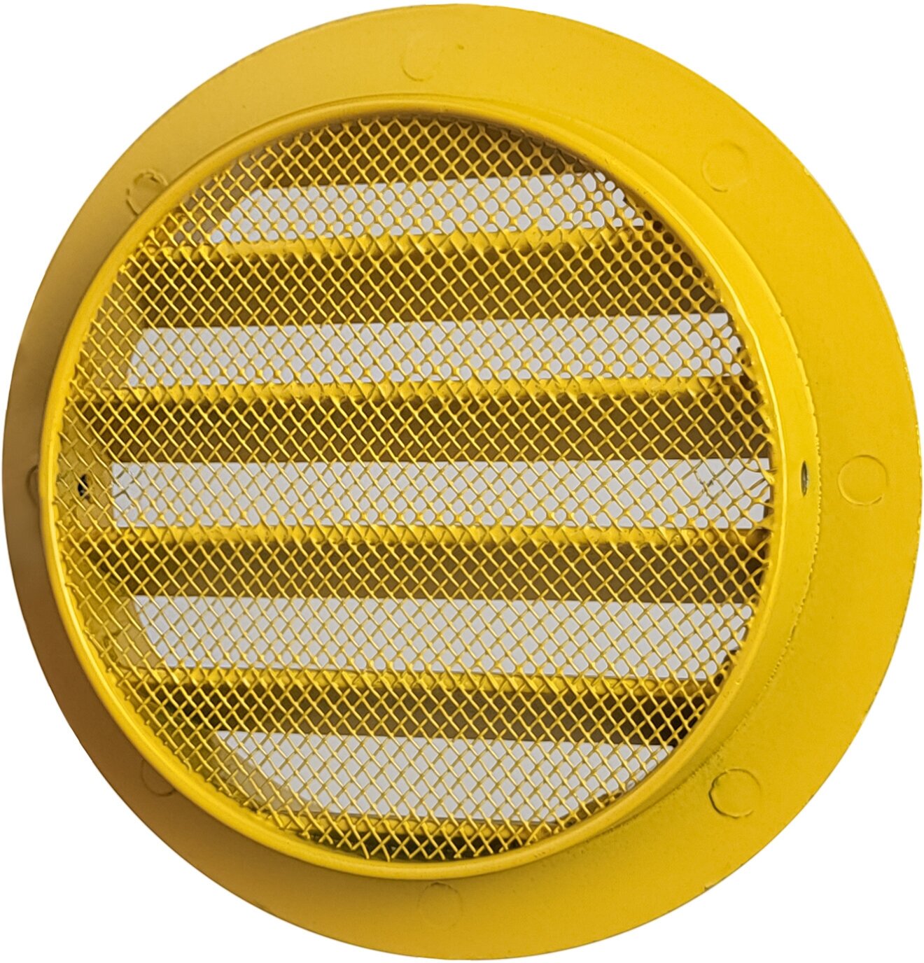 Решетка вентиляционная круглая D100 мм RAL1004 желто-золотой матовый - фотография № 2
