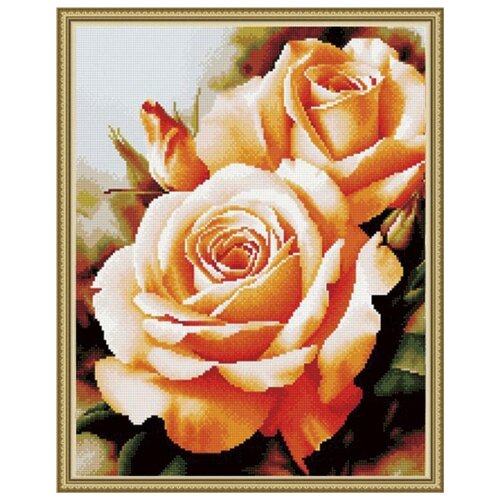 Алмазная вышивка ВанГогВоМне «Чайные розы», 50x40 см
