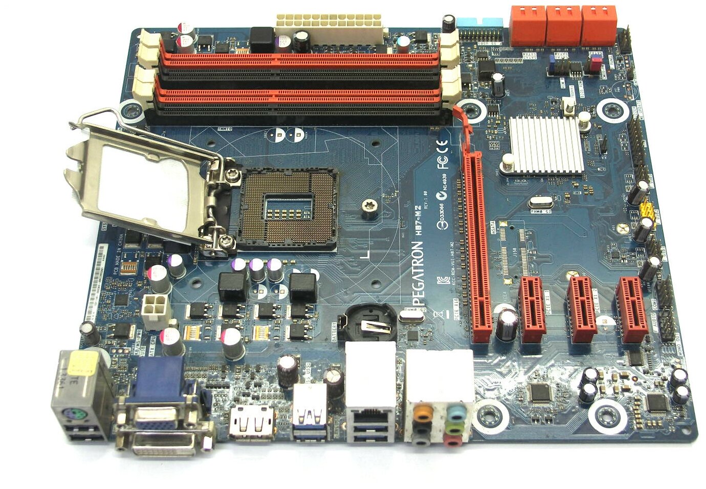 Материнская плата S-1150 Pegatron H87-M2 rev 1.0 (H87/4DDR3/4xPCI-E/Lan/VGA/DVI/HDMI/Sb/mATX)