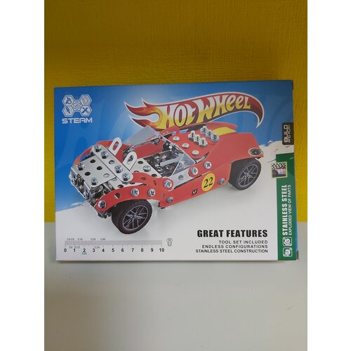 Конструктор металлический гоночная машина ХОТ вилс (HOT WHEEL)