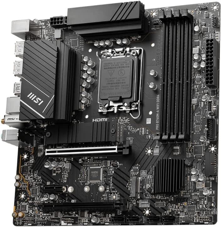 Материнская плата MSI PRO B760M-A WIFI DDR4 Soc-1700 Intel B — фото 1