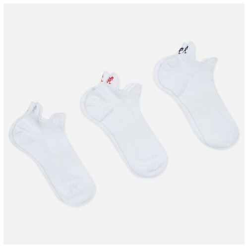 фото Комплект носков gramicci 3-pack basic sneaker белый , размер 43-46 eu