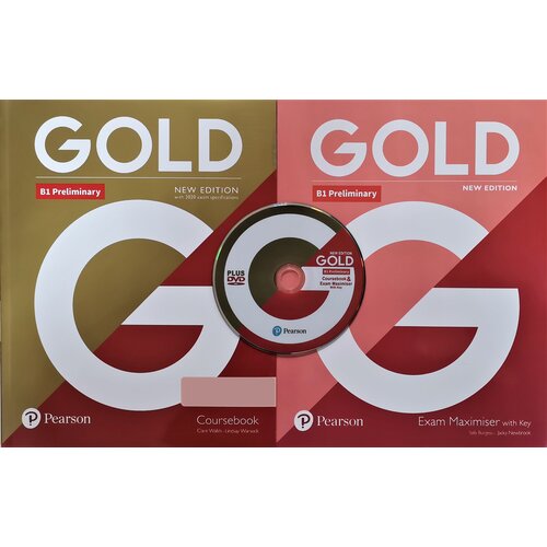 Gold B1 Preliminary комплект Учебник + рабочая тетрадь + DVD