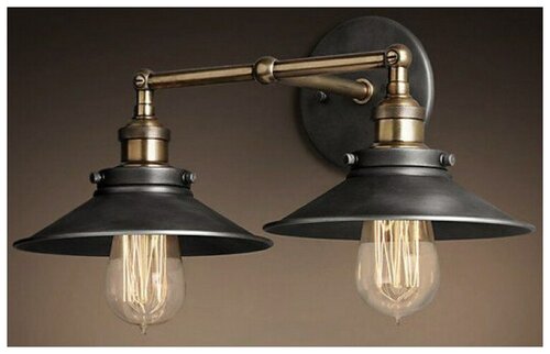 Бра Loft Concept Loft Cone 20th c.Factory Filament Pendant Double, E27, 120 Вт, кол-во ламп: 2 шт.