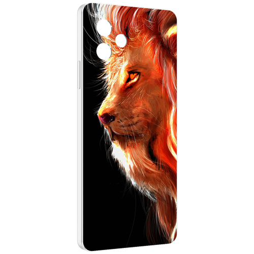 Чехол MyPads Арт-рисунок-льва мужской для Huawei Nova Y61 / Huawei Enjoy 50z задняя-панель-накладка-бампер